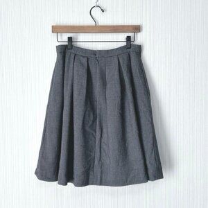 Desi Flare Skirt Gray M Knee-Length Elegant